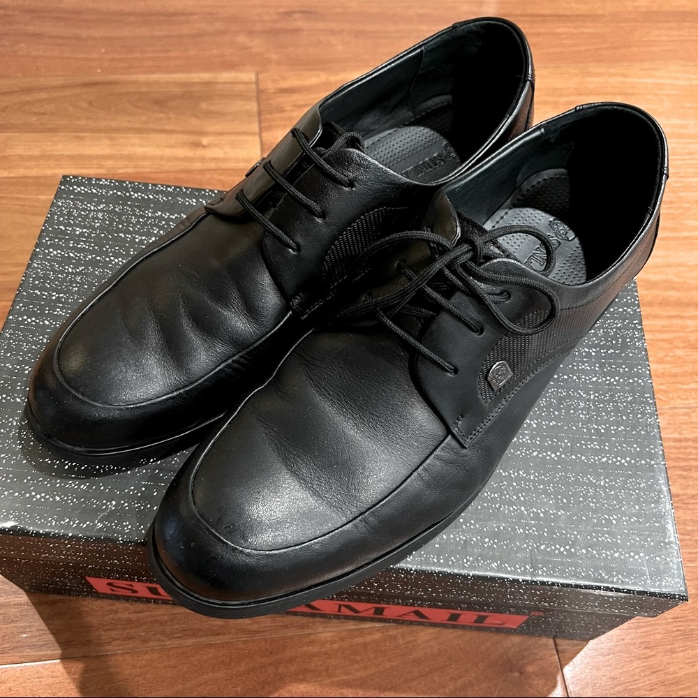 AlmostNew Black Leather Derby Shoes